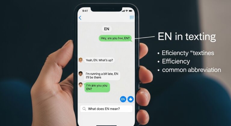 what does en mean in texting