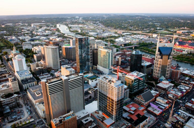 Nashville skyline zip code map